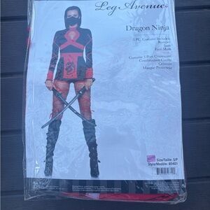Leg Avenue Red and Black Ninja Warrior Costume